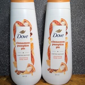 Dove Limited Edition Cinnamon Pumpkin Pie Nourishing Body Wash 20oz Pack Of Two